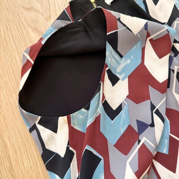 DVF Geometric Shift Dress, Size 2 - Picture 4 of 5